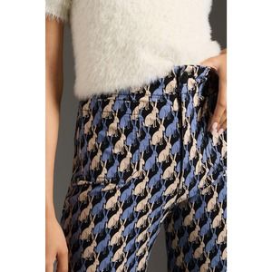 Anthropologie Maeve The Colette Rabbit Patterned Pants 31 PETITE